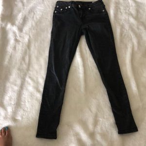 Black jeans with bling pockets detail